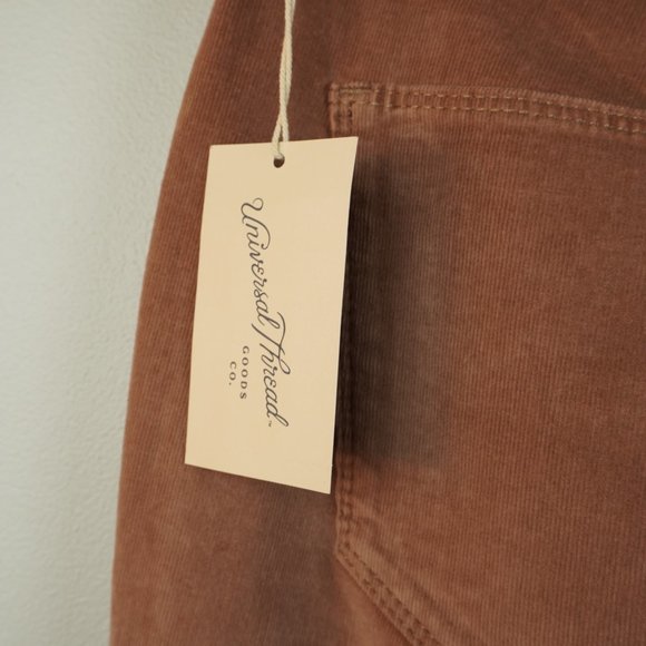 Universal Thread High‎ Rise Skinny Light Brown Corduroy Pants Size 16W - Picture 6 of 10